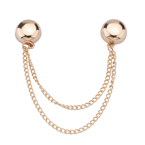 Chain magnetic buckle pants hem anti-dragging metal magnetic button cuff fixing magnet buckle no-sew pant leg length shortening magic tool