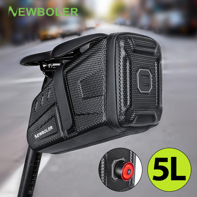 Newboler Bicycle Tail Bag Saddle Bag Hard Shell Waterproof Cycling Bag Tool Bag Mountain Storage Bag Newboler Bicycle Tail Bag Saddle Bag Hard Shell Waterproof Cycling Bag Tool Bag Mountain Storage Bag