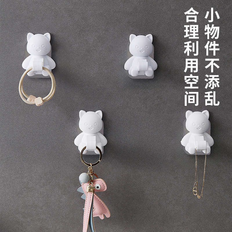 金持ちの猫の浴室のフックは穴を開けないで強力な荷重を受けます。|undefined