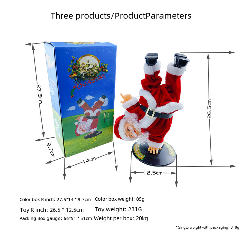 Paracadute Paracadutismo Babbo Natale Elettrico Elettrico Arrampicata Tenda di perline Arrampicata Scale Scala Decorazioni natalizie Giocattoli Regali_voghion.com