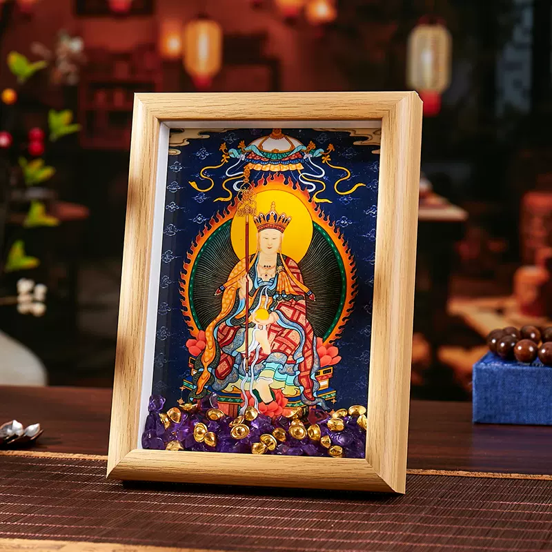 九华山地藏王菩萨法相佛像摆件新年装饰景区旅游纪念品文创礼品