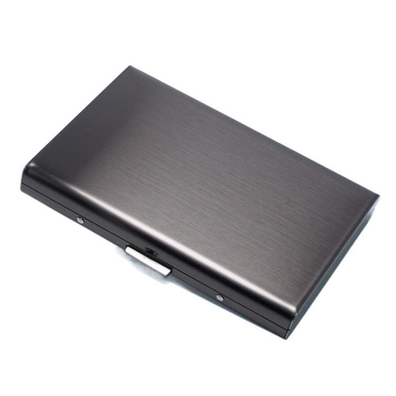 in stock Multifunctional Stainless Steel Bank Credit Card Bag Box Bank Card Bag Metal Box Multicolor Metal Card Case