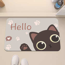 40-58家用浴室门口洗漱专用防滑地垫卫生间淋浴洗澡吸水速干脚垫