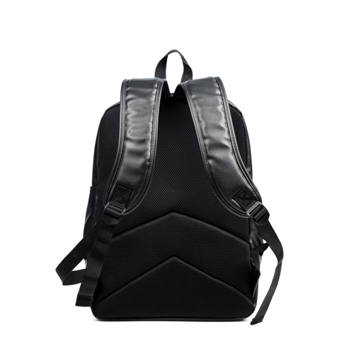  New Korean Version PU Leather Backpack Men's Trendy Casual Backpack Computer Bag Retro Student School Bag Cross-Border