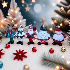 国境を越えた新製品クリスマスの雰囲気装飾クリスマス雪だるま老人トナカイストラップ飾り樹脂工芸品