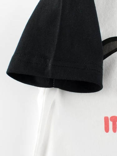 2025 Summer Unisex Kids Splicing Sports Casual Short Sleeve T-Shirt with Drop Shoulder