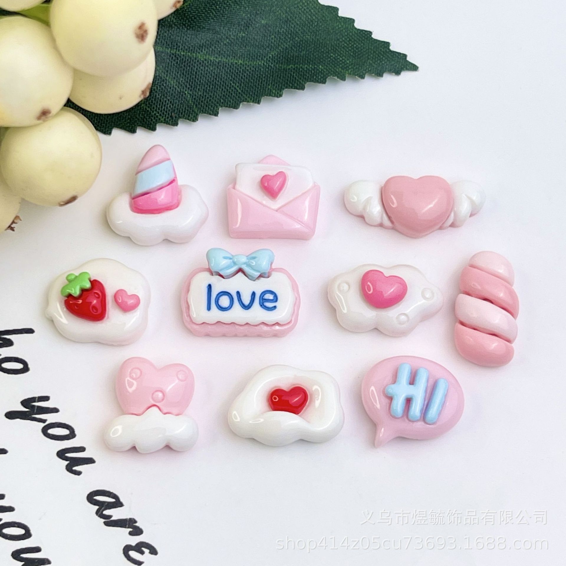 고품질 미니 로맨틱 핑크 러브 시리즈 혼합 싱글