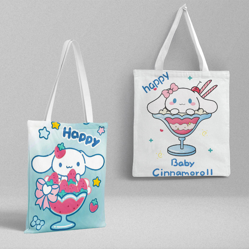 Bolsa de lona Sanli Gull pequeña fresca y simple estilo ins versión coreana hermosa bolsa de hombro bolsa de compras portátil al por mayor