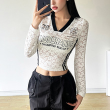 2024�羳ŷ�����＾�¿�Ůװ��ɫ����¶��ʱ��V�쳤��ӡ������Ů
