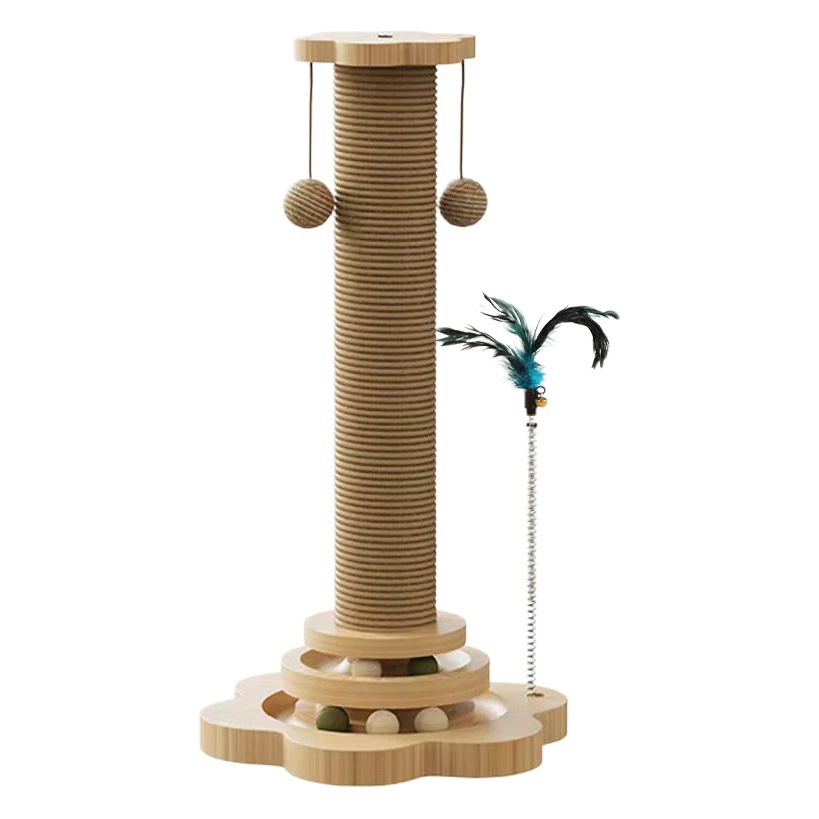 Доска для когтей для кошек, вертикальная, износостойкая, не линяющая, кошачья стойка для когтей, вращающийся диск, доска для когтей из конопляной веревки, игрушка для самостоятельного развлечения котят, товары для животных