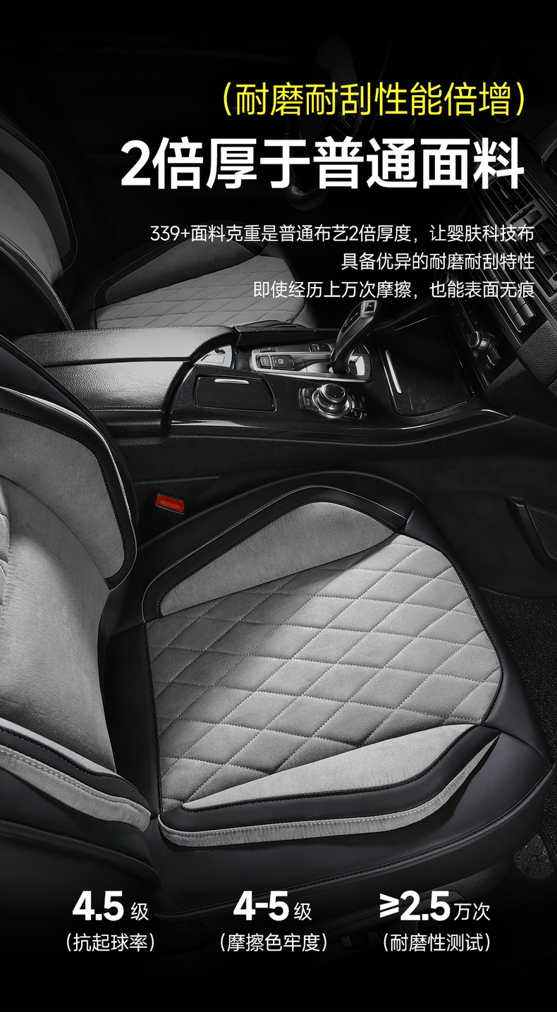 Cross-Border Foreign Trade Technology Fabric Car Seat Covers and Cushions, Universal for All Seasons, Full Surround Car Seat Covers and Cushions