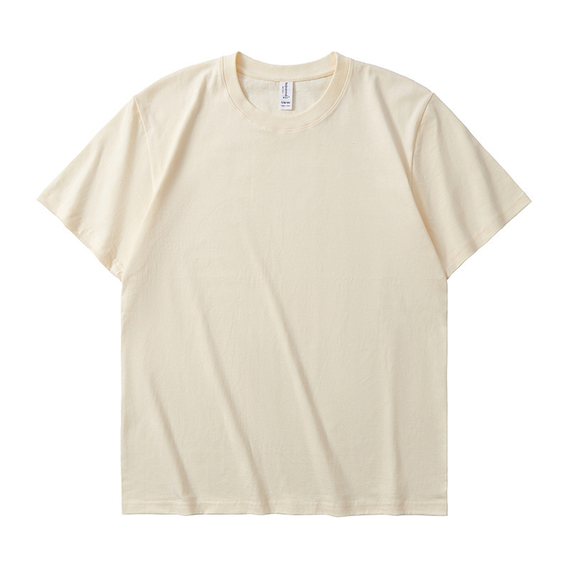 トレンドブランド メンズ 270g ヘビーウェイト 純綿Tシャツ 夏用 丸首 半袖 メンズ 高級 無地 ゆったりトップス メンズ 夏|undefined