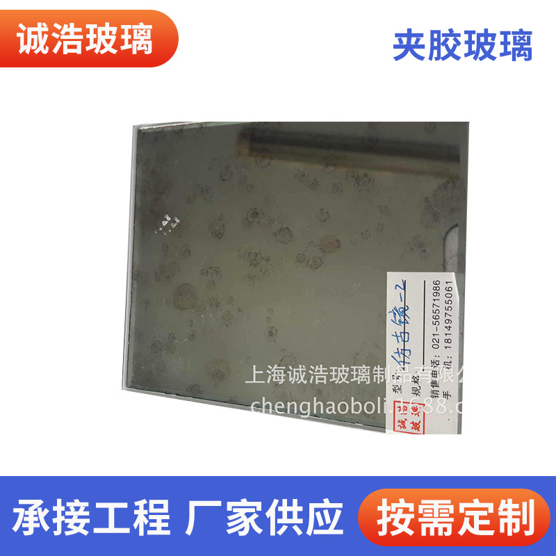 上海工厂直供特种夹丝玻璃 布滕家居会所背景墙装饰夹胶玻璃加工