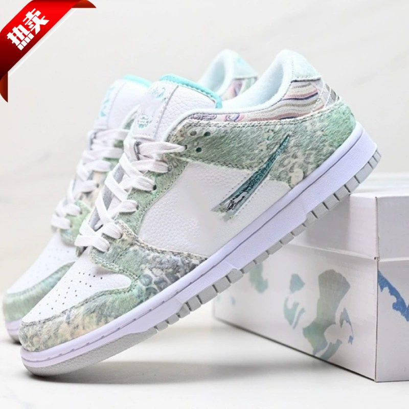 Обувь Путянь Чистый оригинальный год дракона ограничен третьим принцем Ao Bing Bai Qing NK Dunk Low Паровая кукольная мужская и женская обувь