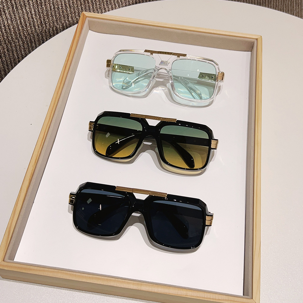Modische Unisex-Sonnenbrille im Retro-Stil mit quadratischem Design, europäischem und amerikanischem Touch und UV-Schutz_voghion.com