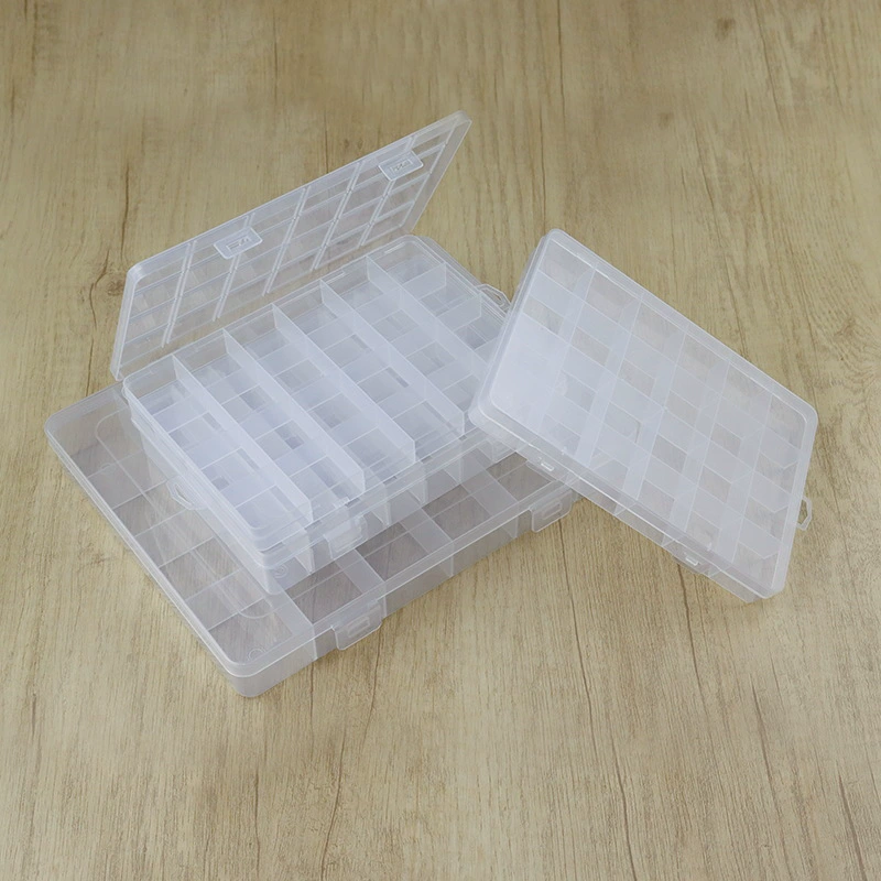 24 Сетка съемный фиксированный ящик для хранения шкатулка для драгоценностей аппаратное обеспечение коробка для деталей гаджетов полипропиленовая упаковочная коробка для всякой всячины коробка для рыболовных снастей