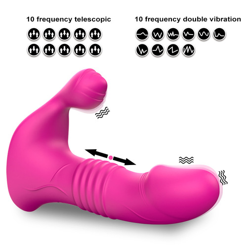 New Product APP Remote Control Women's Rose Telescopic Wearable Fully Automatic Men's Prostate Massager Adult Sex Toy