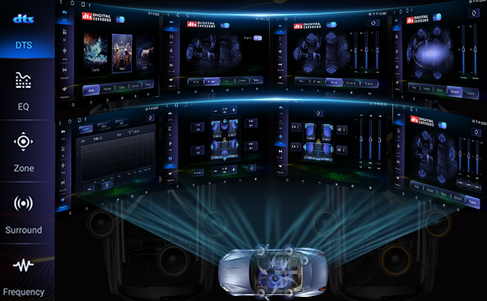 Cross-Border Exclusive Supply of 2024 Tacuma/Supra Car Navigation with High-Definition Reversing Image Integrated Android Car System