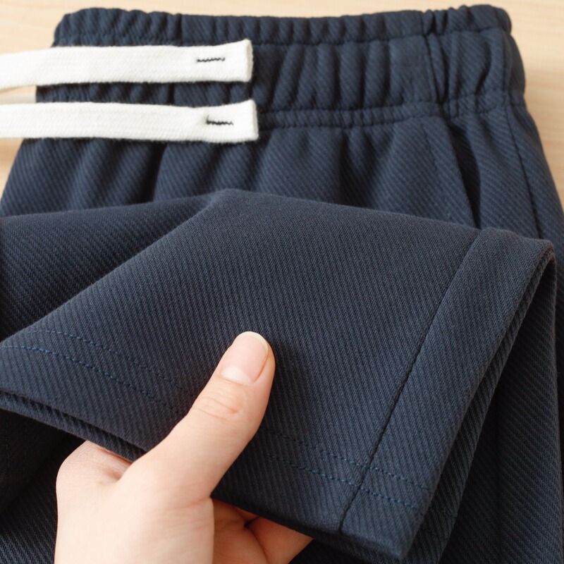 New gray sweatpants with a deconstructed design, men's loose straight-leg casual wide-leg pants with a drapey feel