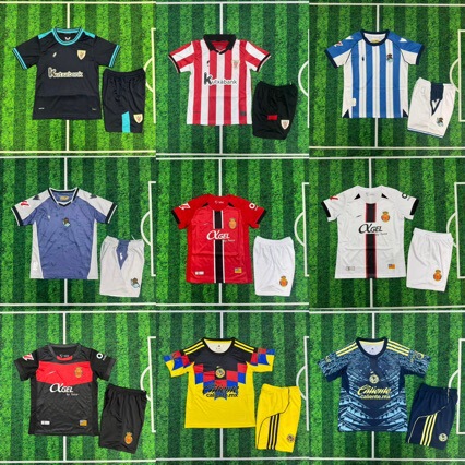 2526 Rare Bilbao America Real Sociedad Mallorca Children's Football Kit La Liga Fan Away Kit