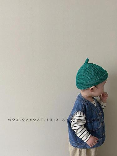 Korean trendy baby pacifier hat ~  new baby woolen hat winter knitted versatile boy autumn baby hat