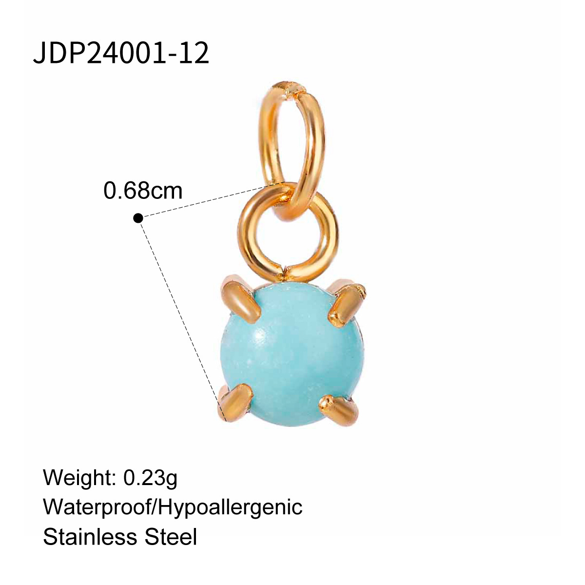 Europa y los Estados Unidos transfronterizos inswind moda exquisita 18k oro acero inoxidable diciembre joyería accesorios joyería al por mayor image 7
