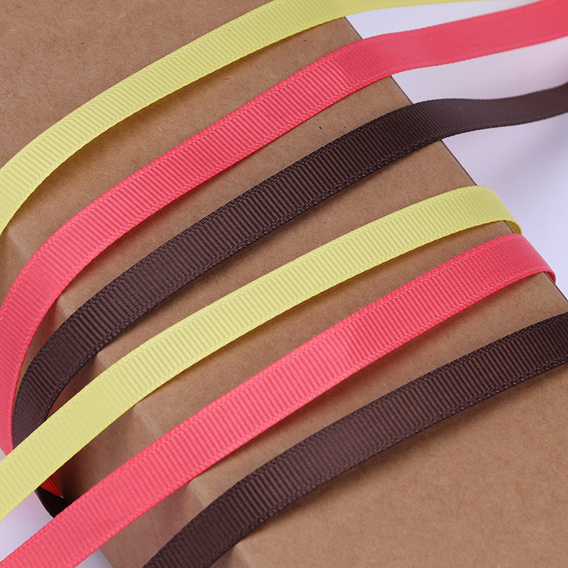 1cm de alta densidad costilla cinta DIY ramo de la cinta de frutas caja de regalo embalaje accesorios de ropa blanco y negro borde de la cinta
