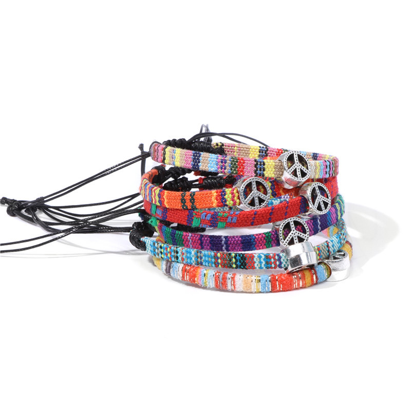Retro Geometric Cloth Handmade Unisex Bracelets 1 Piece