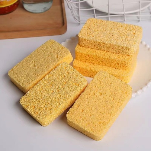 Dishwashing Sponge Cloth with Wood Pulp Cotton Dish Cleaning Sponge Magic Scrub Bowl Pot Kitchen Floor Cleaner