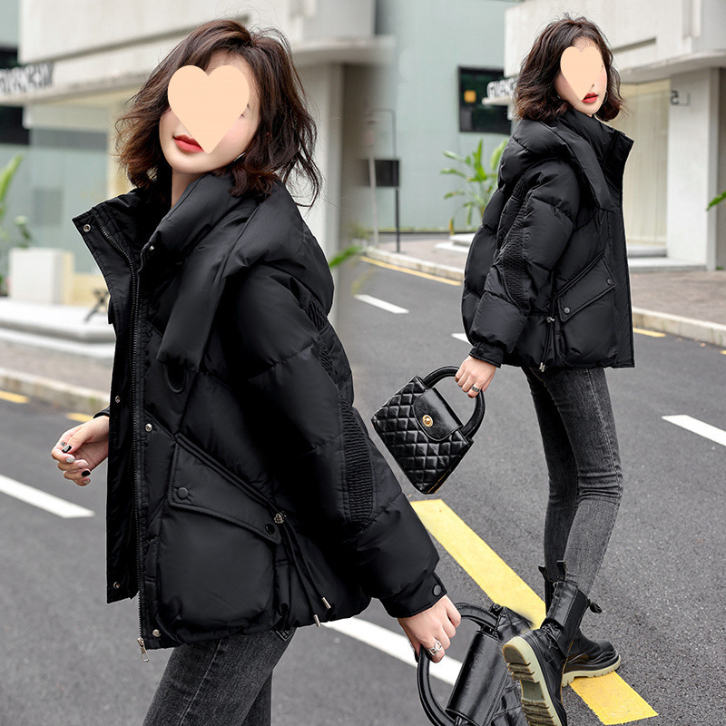 2025冬季新款連帽短款洋氣外穿時尚顯瘦大碼棉衣外套女棉服棉襖潮