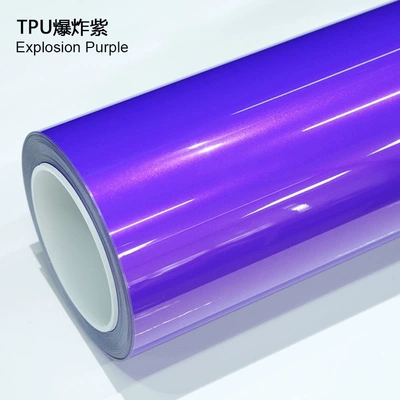 Auto Color Change Film, Factory Direct Sales Self-Healing Paint - tpu-explosive-purple-152m-15m
