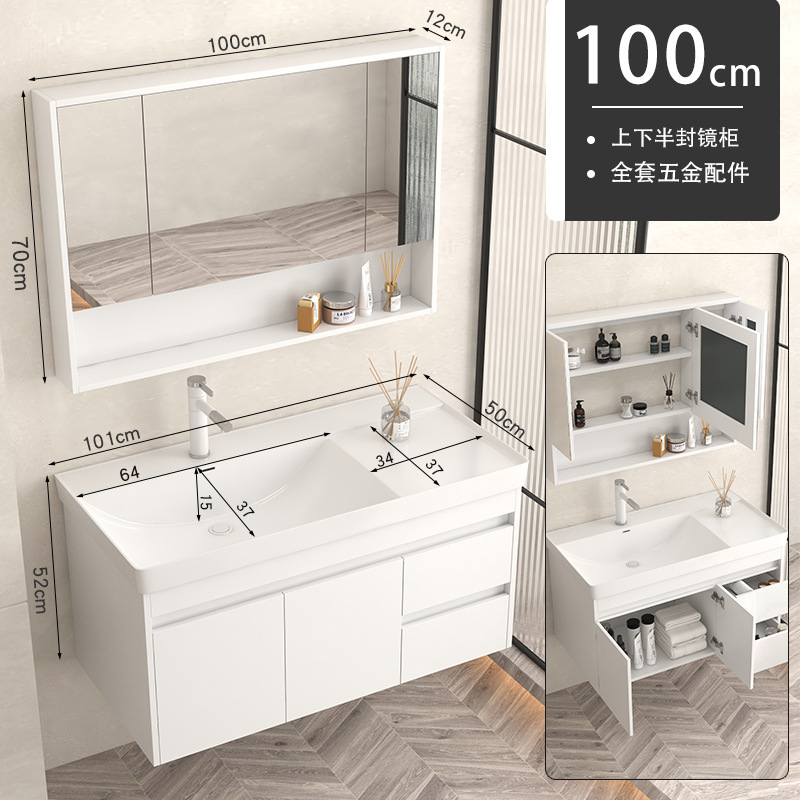 gabinete de baño de madera sólida baños cerámicos todo en una bañera lavabo tipo pared lavabo gabinete combinación lavabo grande lavabo
