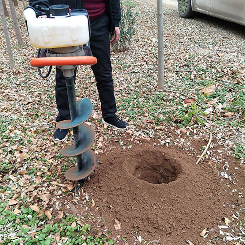 加厚型栽树挖坑机 四冲程植树挖坑机 新款打桩挖坑机