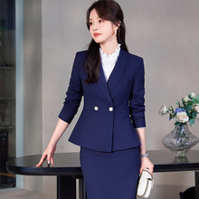 职业装女士套装气质修身时尚女神范春秋西装外套商务公务员工作服