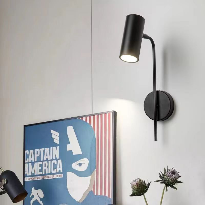 Ventas directas de lámpara de pared de sala de estar nórdica puede girar lámpara de cabecera de cama de dormitorio lujosa escalera creativa lámpara de pared de pasillo