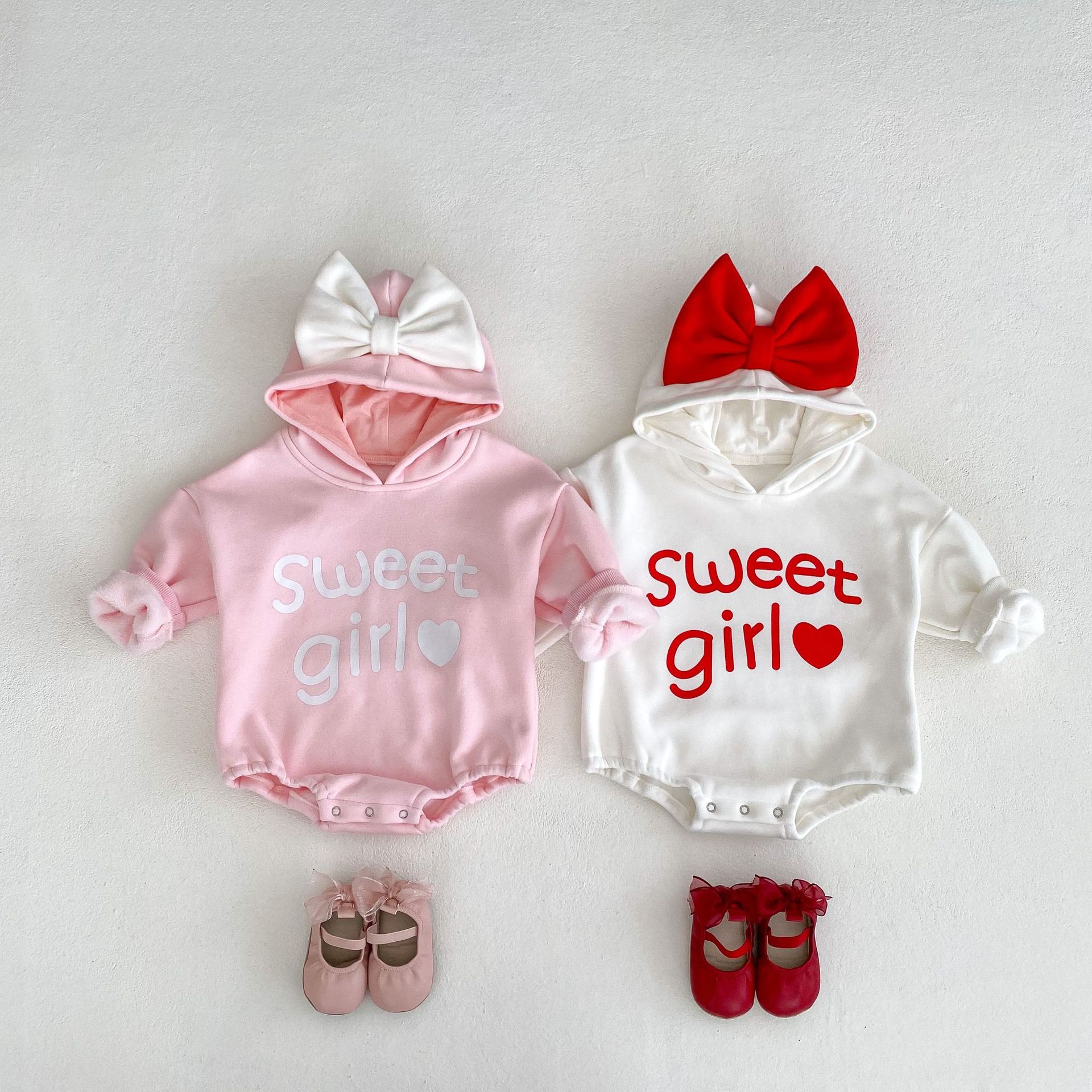 Mono con capucha para bebé con estampado de mariposas de invierno, ropa de escalada con forro polar grueso._voghion.com