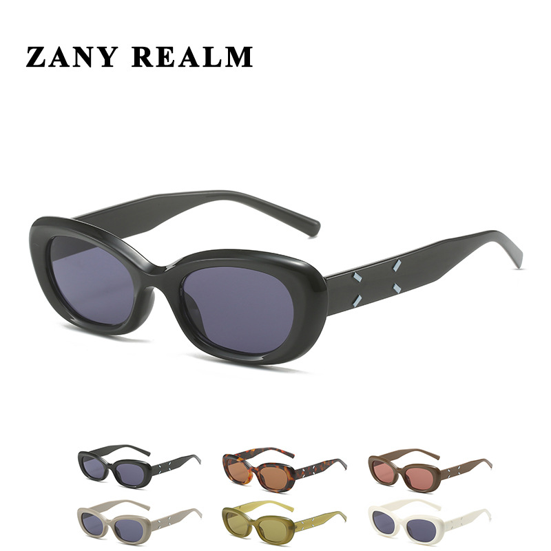 Nueva celebridad en línea retro ojo de gato Cuadrado de cara redonda gafas de sol caliente chica Yi Mengling UV a prueba de gafas de sol fabricante 5028