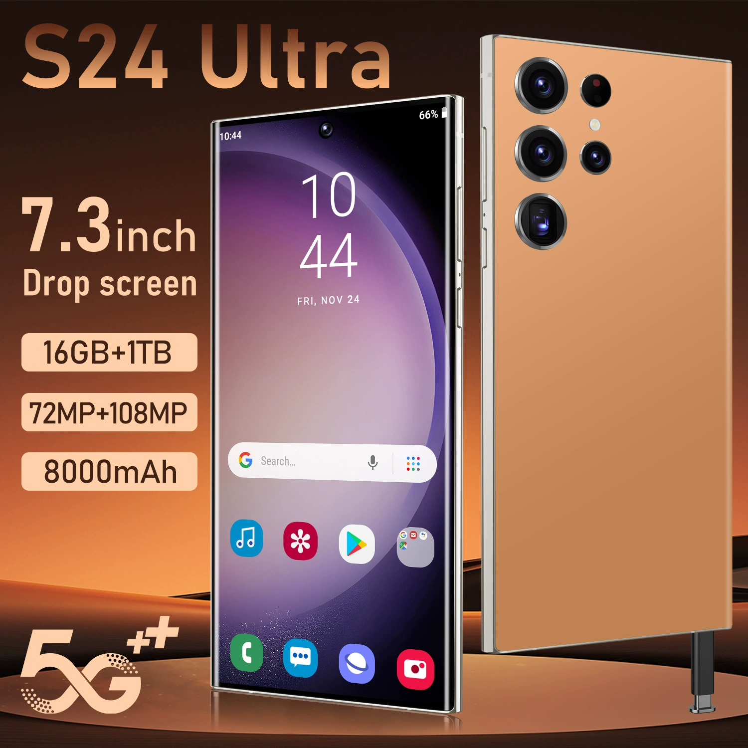Розничный поставщик кросс-бордер взрывной мобильный телефон S24ULTRA верхняя конфигурация недорогое производство оптовая цифровая ночная съемка
