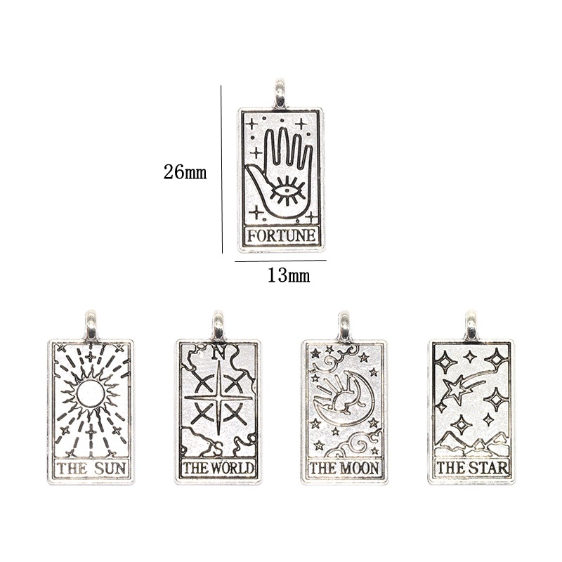 4g Weight 1 Piece Alloy Tower Sun Star Pendant DIY Jewelry Accessories Bracelets Necklace