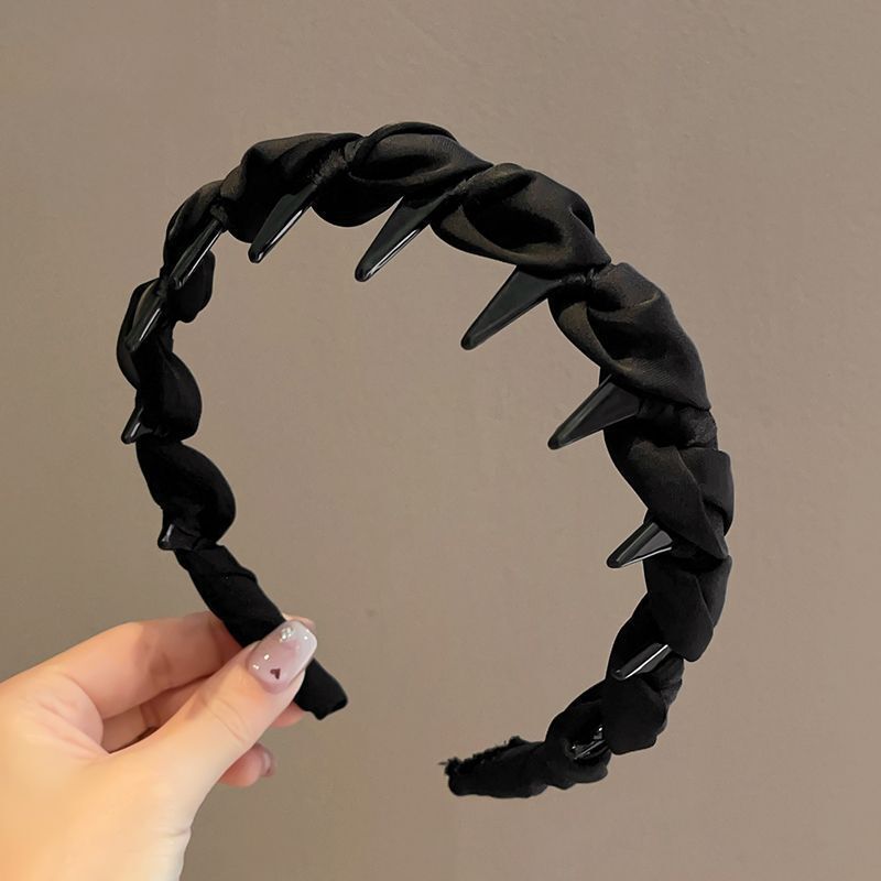 パリプリンセスヘッドバンド女性のための 2025 新しいハイエンドラインストーン編組ヘアピンファッショナブルな西洋スタイルの高頭頂部ヘッドバンド|undefined