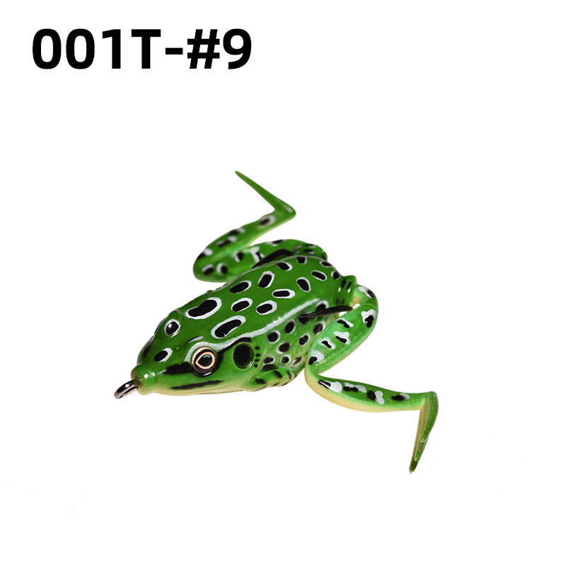 Lei Rana biónica Luya cebo suave Lei Rana cebo de imitación al por mayor tiro largo cebo negro Luya Lei Qiang Rana cebo falso lote