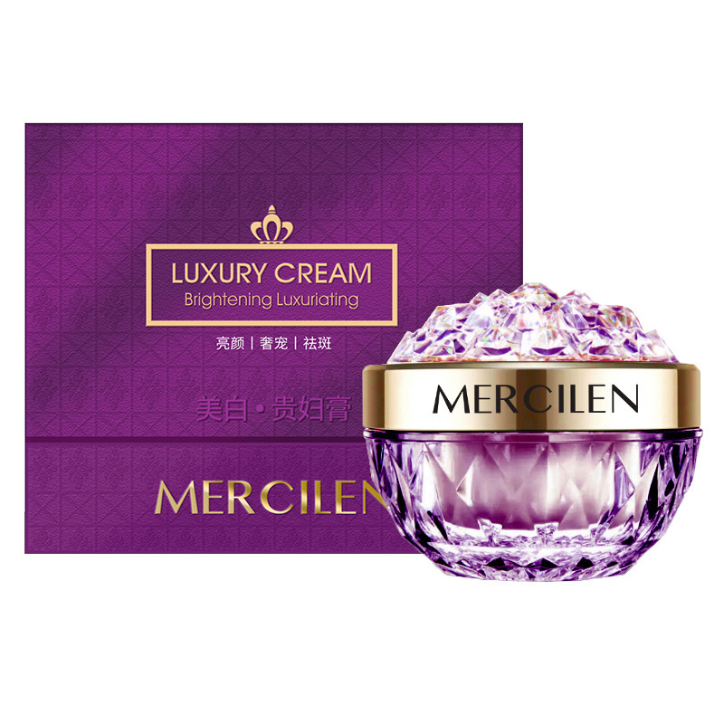 Mengxilan Whitening and Freckle Removing and Moisturizing Lady Cream 50g Moisturizing and Brightening Skin Color Facial Skin Care Product Plain Face Cream