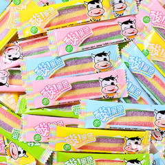 サワーフルーツバー ジュースソフトキャンディー 子供用 幼稚園 おすそ分けスナック ギフト ご褒美ストリップ レインボーグミキャンディー
