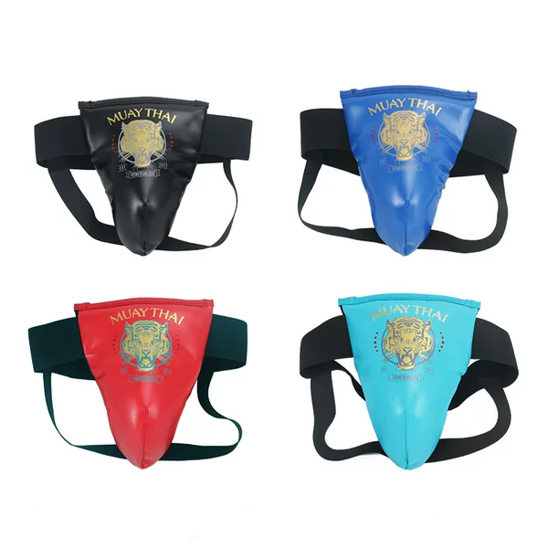 AN Men's groin protector for Sanda, boxing, Muay Thai, and combat sports; adult groin guard; groin protector for children; training and protective gear