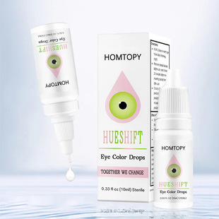 Cross-Border Homtopy Colorful Eye Drops Relieve Tired and Dry Eyes, Moisturize Eyes and Blurred Vision Eye Drops