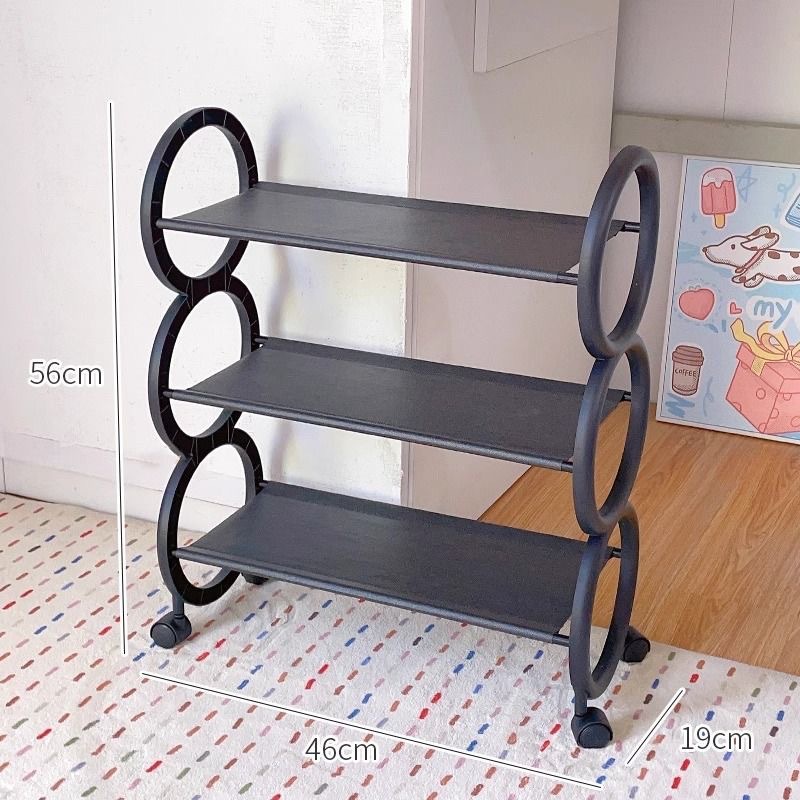 Zapatero de venta caliente del sudeste asiático, estante de entrada, dormitorio, habitación de alquiler, mesa móvil a prueba de polvo, armario de zapatos de almacenamiento inferior image 12
