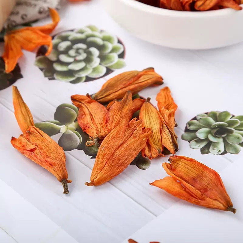 Dried Lily Flower Tea Bai He Hua 500g Loose Herbal Flowers for Infusions and Blends key features