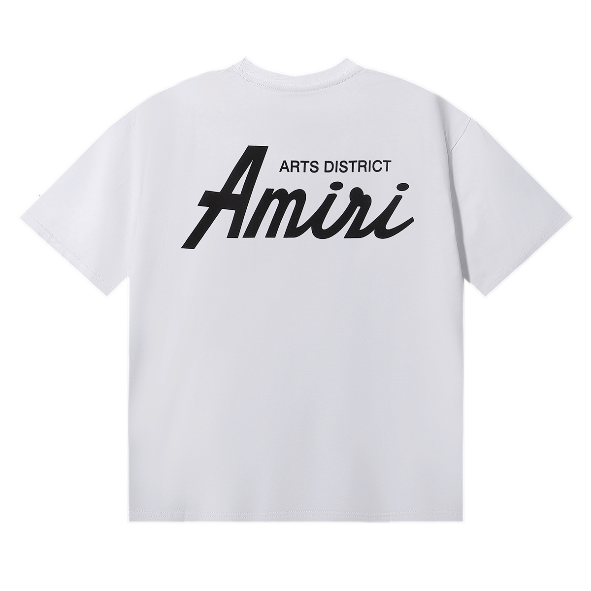 Amiri versión alta de verano nuevo estilo AMIRI clásico básico letra simple LOGO hombre y mujer suelta corta