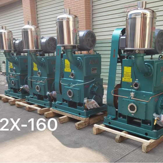 Two-stage vacuum pump industrial vacuuming machine 2x 160 vacuum defumping machine 2x 120 vacuum pump defumping machine