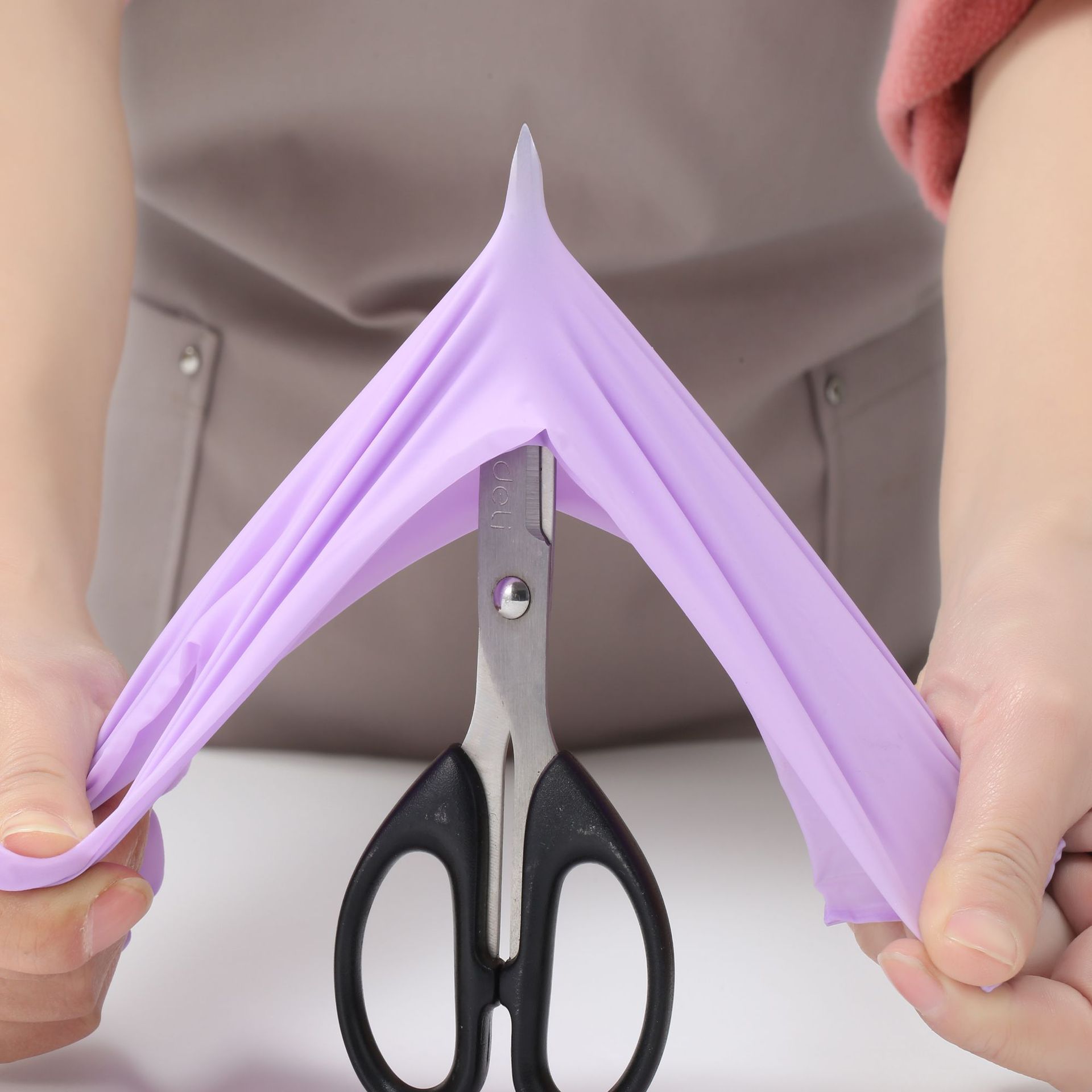 Guantes de nitrilo desechables de grado alimenticio espesado látex duradero trabajo de cocina lavavajillas guantes domésticos envasados individualmente